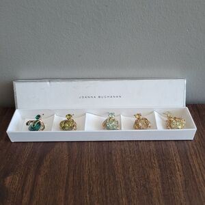 Joanna Buchanan Gold and Green Garden Mini Bug Clips Set of 5 Jelly Belly